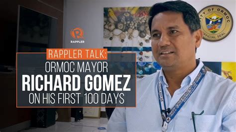 first mayor of ormoc city|Rappler Talk: 100 days into 2nd term, Richard Gomez means .